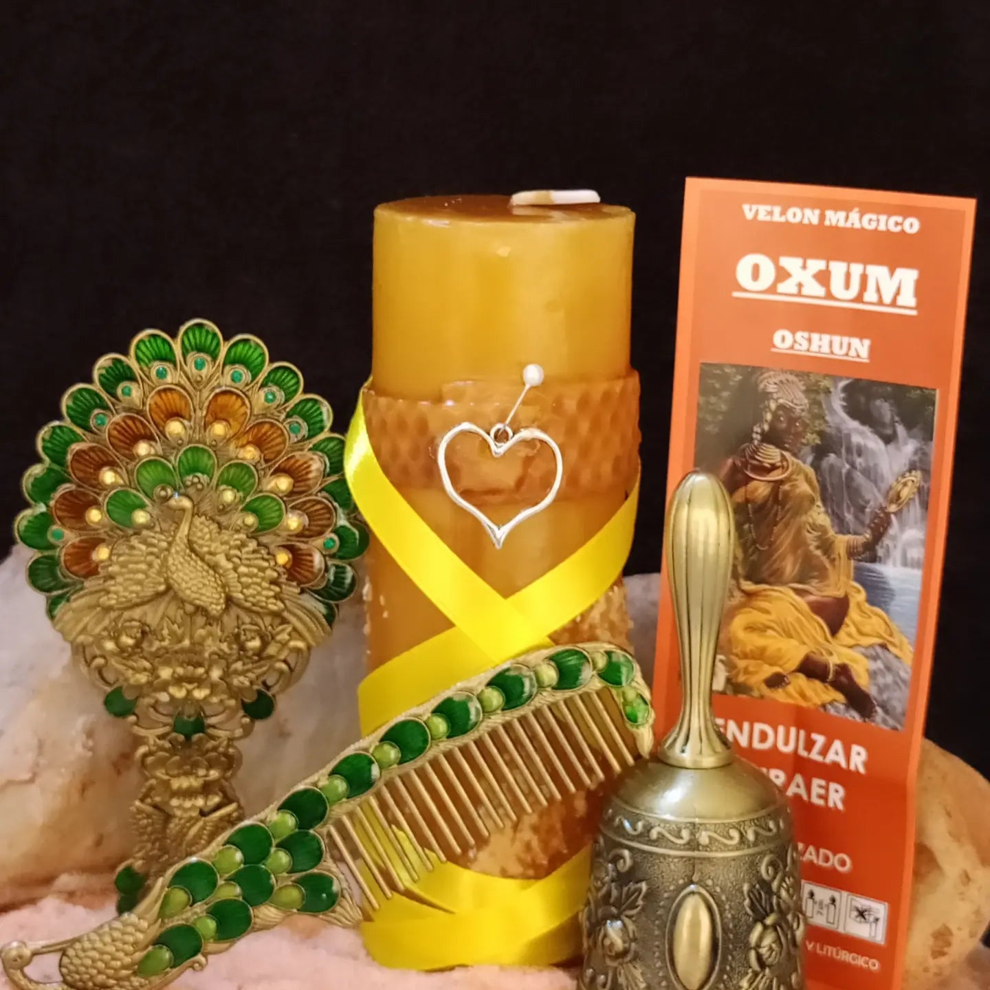 ACCESORIOS PARA LA SANTISIMA CARIDAD DEL COBRE OSHUN (todo incluido)